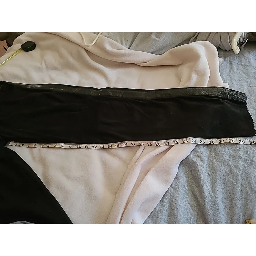 ONE-OF-A-KIND  hand-made SUEDE SNAKESKIN  Rhinestone, ladies TUXEDO S BLACK - Picture 10 of 16